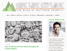 Tablet Screenshot of giveliveexplore.com